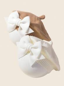 1 szt. Beret dla niemowląt, czapka z kokardą, czapka malarza dla noworodka w wieku 1-3 lat, ubranka dla dziewczynek, wiosenne akcesoria do włosów dla niemowląt, akcesoria do włosów dla maluchów, wiosenne stroje dla małych dziewczynek, odpowiednie do domu i na wycieczki, prezenty dla dzieci