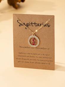 1pc Elegant Fashion Enamel Star Sign Pendant Necklace Suitable For Women's Daily Wear