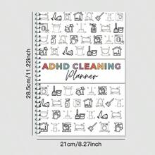ADHD Cleaning Planner ,Home Cleaning Schedule,Weekly,Monthly,Yearly Cleaning Checklist,Declutter,Family Chore Chart,School Supplies,Back To School