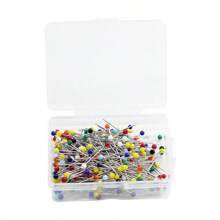 250 chiếc ghim khâu tròn, nhiều màu, thích hợp cho quần áo, chắp vá, may vá và thủ công, đầu thủy tinh 38mm/3mm - Nhiều màu hỗn hợp - Xem 6