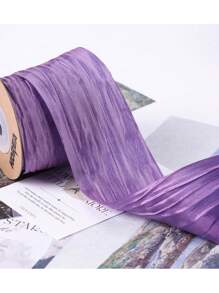 1 pieza Diadema con lazo de cinta de seda crujiente perlada, accesorio para el cabello DIY, caja de regalo, material de costura y manualidades para sombreros, bodas, cortinas - Multicolor - Ver 15