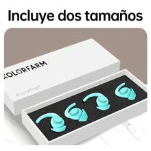 Sleep Earplugs - Tapones para los oídos de silicona suave que reducen el ruido,2 pares de tapones de protección auditiva reutilizables que bloquean el ruido sin ejercer presión sobre los oídos, adecuados para dormir todo el año, dormir la siesta y uso nocturnoIdeal para la sensibilidad al ruido, dormir, roncar, viajar, reducción de ruido - Azul - Ver 5