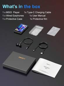 נגן מוזיקה 80GB, נגן MP3 Mp4 עם Bluetooth ו-WiFi, מסך מגע IPS 4 אינץ', מכשיר הקלטה. רדיו. נגן Spotify עם מוזיקה, Audible, Chrome, עד 512GB. - שחור - ראה 8