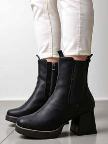 Royalfashion 女士粗跟踝靴 Miezo