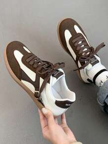 2026新款女士平底休闲运动鞋 - 棕色 - 查看 6