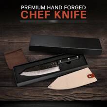 Handmade Chefs Knife - Extremely Sharp Kitchen Knife 8 Inch Professional Culinary Knife -Hand Sharpen Chopping Knife Meat Knife Kitchen For Men - High Carbon Steel W/Canvas Sheath