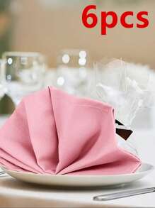 6/12/280pcs Minimalist Solid Color Cloth Napkins, Washable And Reusable For Restaurant, Party, Banquet, Dining Table