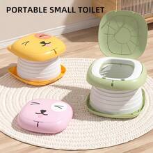 1 Set Baby Travel Potty + 1 Storage Bag + 1 Roll + 5 Absorbent Pads, Portable Urinal Toilet For Outdoor & Car Use