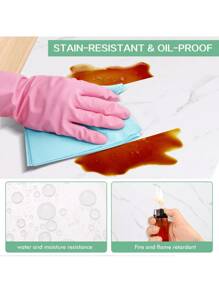 20PCS Self-Adhesive Black Marble PVC Cladding Wall Panels For Kitchen Bathroom Carnival Home Sticker - 黑與白 - 查看 7