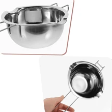 Stainless Steel 400ml/13.5oz Boiler Pots Universal Insert Melting Pot-Double Boiler Insert, Double Spouts, Heat Resistant Handle- For Candle Making - Silver - View 4