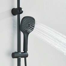 Black Shower Set Shower System Shower Mixer Rain Shower Hand Shower - Black - View 7