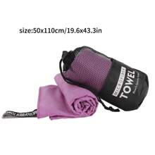 1 pezzo Asciugamano da viaggio e sport in microfibra, compatto, leggero, altamente assorbente, adatto per escursioni, yoga, allenamento, backpacking, palestra