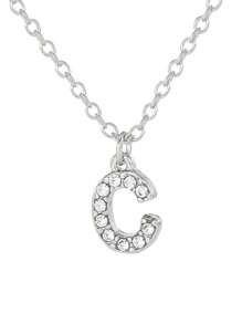 1 件时尚简约 24 个字母合金锆石项链，适合男士、女士、情侣日常佩戴 - A3120 - 查看 31