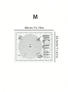1pc Kneading Mat - Non-Stick, Easy To Clean - Blue/Purple/White/Pink Options, Convenient Cleaning, Suitable For Cookie, Dough, Cake Baking, Essential Baking Tool For Chinese Pastries, Great For Christmas, Easter, Thanksgiving