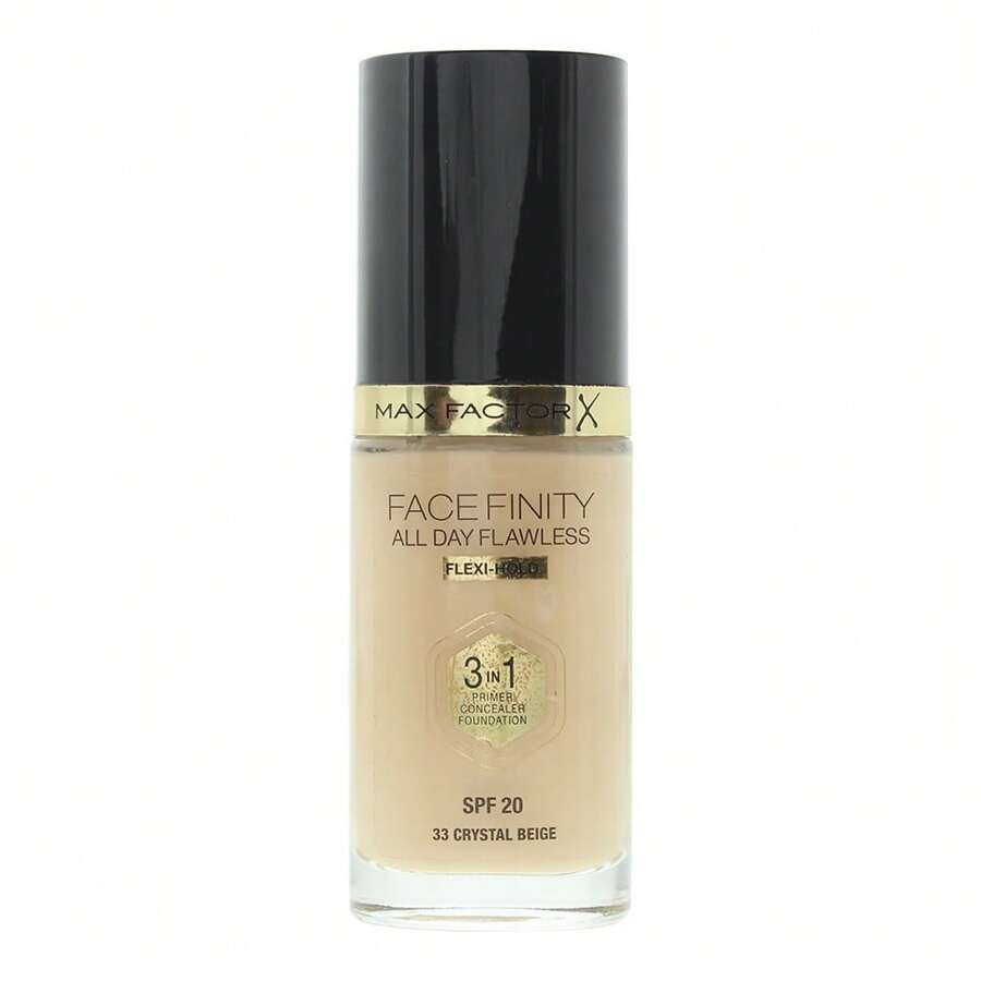Max Factor Face Finity All Day Flawless 3 In 1 Foundation 30ml - 33 Crystal Beige - 33 Crystal Beige - View 1