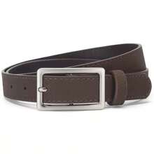 Nouvelle ceinture de taille polyvalente décontractée à la mode unisexe avec boucle rectangulaire, convient pour les jeans, toutes saisons