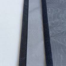 黑色磁性蚊帐纱窗家用自粘蚊帐磁性窗帘网隐形窗纱自动闭合可清洗窗户防蚊纱窗 - 黑色 - 查看 6