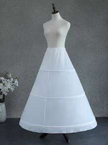 Bridal Crinoline Hoop Skirt Extender, Extra Fluffy With Boning, Lining For Wedding Gowns, Lolita Costume, Adjustable Waist Petticoat Fall Clothes For Women