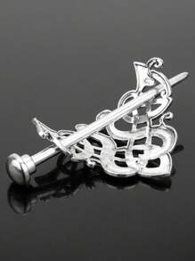 1 件/2 件女式金属镂空凯尔特风格发夹，复古简约发饰 - 彩色 - 查看 10