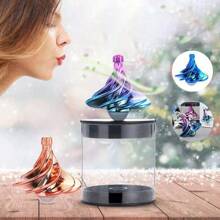 1 gyroscope coloré entraîné par le vent, artéfact de décompression. Il suffit de le souffler pour le faire tourner. Les deux extrémités du gyroscope peuvent tourner. Facile à utiliser. Multiples couleurs au choix. Couleurs vives. Amusant et facile à utiliser. Artéfact de décompression. Très adapté pour offrir en cadeau à des amis.
