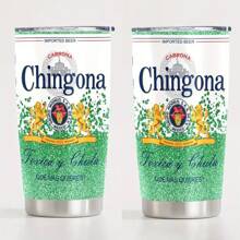 1 Pc Mexico Chingon Mark 20oz Stainless Steel Insulated Cup With Lid Flat Bottom - Insulated, Shattered, Leak Proof - Reusable, Multipurpose, Hand Washable Only - Perfect For Coffee, Outdoor - Unique Gift For Family And Friends Back To School