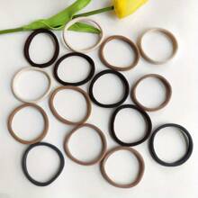 25 件柔软温和的发圈，适合浓密或细软的头发 - 高弹性无损伤 - 适合 14 岁以上女性和青少年佩戴，发饰 - 彩色 - 查看 9