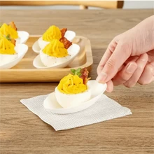 50pcs Mini Disposable White Sugarcane Fiber Dessert Plates, Suitable For Wedding, Party, Christmas, Birthday And Formal Event,School Supplies - White - View 9