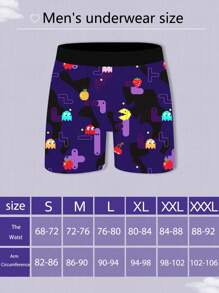 Quần đùi thể thao dài họa tiết trò chơi dành cho nam, thấm hút mồ hôi, in họa tiết, quần đùi thường ngày nhanh khô, quần short nam mới lạ - Màu tím - Xem 7