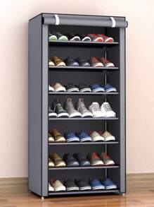 1pc Covered Dust-Proof Shoe Rack, Storage Shelf, Improve Space, Sturdy, Fashionable, Easy To Assemble And Disassemble, Portable, Suitable For Living Room, Bedroom, Entrance, Office, Home, Multi-Layer Storage, Holiday Gift, Valentine's Day Gift, Gift For Children - Multicolor - View 11