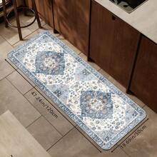 1pc Creative Multicolor Bohemian Printed Doormat, Soft Anti-Slip Water Absorbent Machine Washable Rectangular Low Pile Rug For Living Room, Bedroom, Kitchen, Laundry - Multicolor - View 8