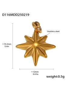 1pc Unique Stainless Steel DIY Pendant, Multiple Designs Available, Suitable As A Creative Gift For Friends