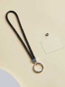 1 件全水钻手机挂绳，配有水钻吊坠、钥匙扣和钥匙圈手机带 - 彩色 - 查看 10