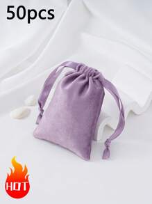1/10/50 peças 9x12cm Bolsa de joias Bolsa de veludo para presente, Bolsa de embalagem de joias, Bolsas para presentes de joias, Bolsas para lembrancinhas de casamento, aniversário, brincos, pulseira, colar, bolsas organizadoras pequenas chiques, Bolsa de embrulho para presente para festa, feriado