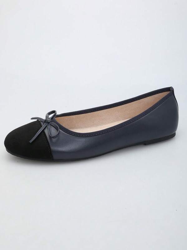 Chaussures plates à enfiler avec nœud, confortable et légère, Mocassins décontractés pour le printemps, l'été et l'automne