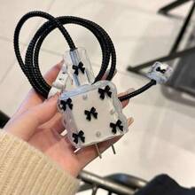 5 chiếc ốp bảo vệ cáp sạc màu trắng/đen trong suốt hình nơ, tương thích với iPhone 14 Pro Max, ốp bảo vệ cáp dữ liệu tương thích với iPhone 13/12/11, ốp bảo vệ chống cong vênh cho đầu sạc nhanh 18/20W, quà tặng cho bạn trai/bạn gái. - Nhiều màu - Xem 4