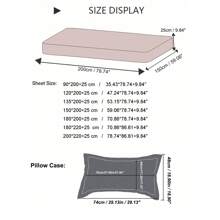3 件套床上用品 - 印花床笠套装（含枕套，无填充物），100% 涤纶面料印花床笠，可洗，现代简约家居床上用品 - 誘人草莓 - 查看 9