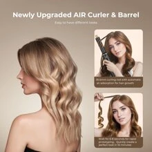 UKLISS Multifunctional 5-In-1 Upgraded Package, 600 Million Times High-Speed Hair Dryer Brush (Including Negative Ion Anti-Frizz), Fluffing Comb, Curling Comb, Straightening Brush, One-Touch Automatic Curling Iron, Integrating Blow-Drying, Hair Care And Styling, One Machine Is Equivalent To Five Machines, Say Goodbye To Cumbersome, Suitable For Home, Travel And Portable Holiday Gifts,Travel,Hair,Travel Essentials - Xem 4