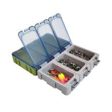 3pcs Set Glow-In-The-Dark Mini Fishing Tackle Box - ABS/PC, Stackable To Store Hooks, Baits And Accessories, Vibrant Mixed Colors, With Transparent Divider, Fishing Lures And Baits