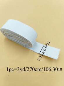 1 件 45 毫米/25 毫米/30 毫米白色松紧带，服装配件腰带，松紧绳
