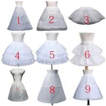 衬裙 角色扮演派对短裙 Jupon Enfant Fille Lolita 芭蕾短裙 Enaguas Sottogonna