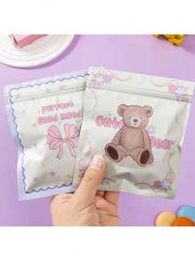 10/20pcs Cute Bear Ins Style Self-Sealing Bag Highly Attractive Super Cute Gift Bag Sealed Bag
