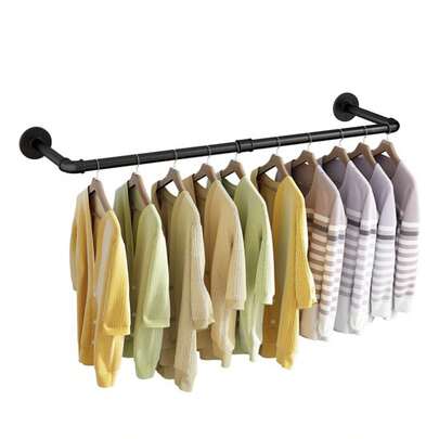 1pcs Ganchos Para Percheros De Pared Metalico Organizador Tubo Ropa Multiusos,Organizador Colgante Closet De Pared Exhibidores De Ropa