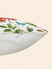2 Piezas Fundas de almohada decorativa con diseño floral y de pájaros en 3D, estilo rústico para el hogar. Cubiertas cuadradas adecuadas para sofá, sala de estar, dormitorio, cama, silla. Aptas para todas las estaciones (sin relleno)