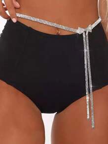 Party 1pc Luxury Copper Alloy Rhinestone Decor Waist Chain For Women For Daily Life Halloween