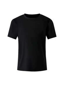 Personaliza una camiseta de niña, con estilo deportivo, transpirable, para festivales, con imágenes personalizadas (familia, mascotas, fiesta) y texto exclusivo (fecha) para diseñar tu camiseta impresa personalizada - Negro - Ver 3