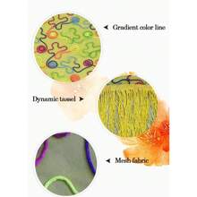 1pc Women Belly Dance Accessories Mesh Hip Scarf Triangle Long Tassel Women Waist Chain Sequin Stage Performance Belly Dance Waist Chain - Multicolor - View 12