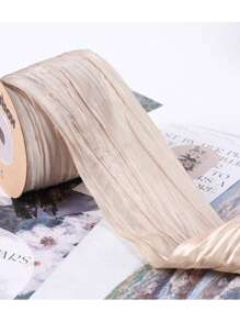 1 pieza Diadema con lazo de cinta de seda crujiente perlada, accesorio para el cabello DIY, caja de regalo, material de costura y manualidades para sombreros, bodas, cortinas - Multicolor - Ver 17