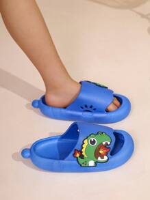 Cartoon Dinosaur Kids' Slippers, Children's Indoor Home Anti-Slip Sandals For Boys And Girls