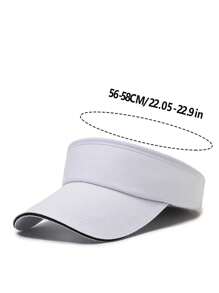 1 件女士遮阳帽，开放式遮阳帽，适合春夏季、海滩、户外运动、网球、高尔夫，可调节 - 空頂帽 - 查看 11