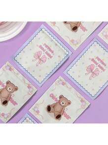 10/20pcs Cute Bear Ins Style Self-Sealing Bag Highly Attractive Super Cute Gift Bag Sealed Bag